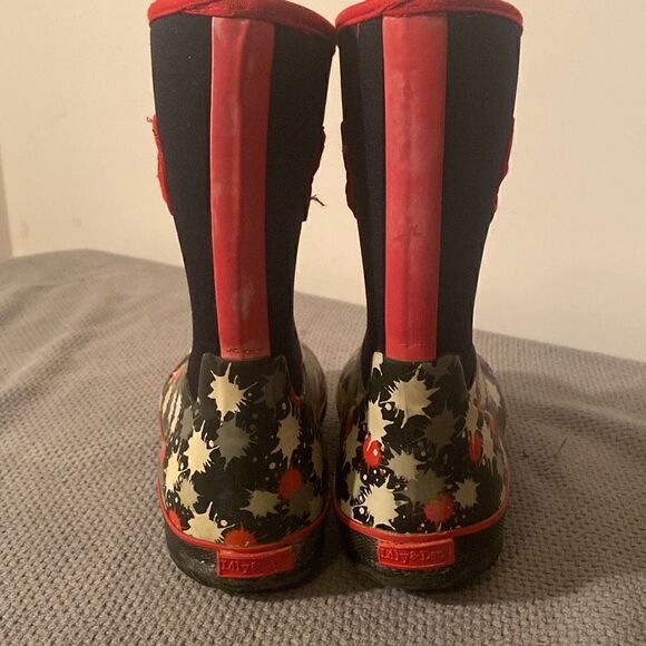 Lily & Dan insulated neoprene snow rain pull on boots Big Kids 2/3 - Picture 4 of 7